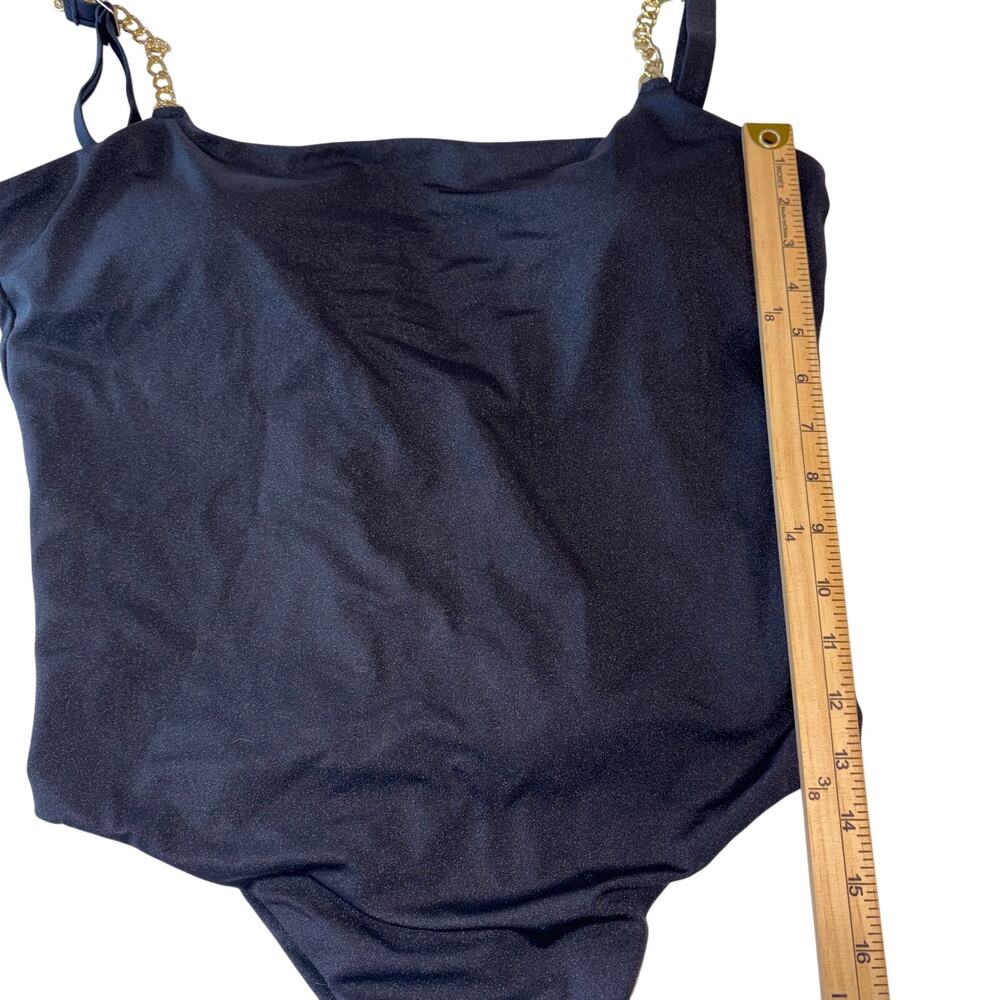 Victoria Secret Archives Chains Scoop Black One-Piece Swimsuit XL EUC - Picture 5 of 9